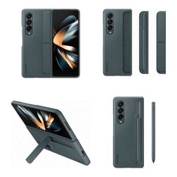 Galaxy Z Fold4 5G ケース 純正 Sペン搭載 スタンディングカバー Sペンホルダー付 Standing Cover with Pen  EF-OF93P 海外純正品