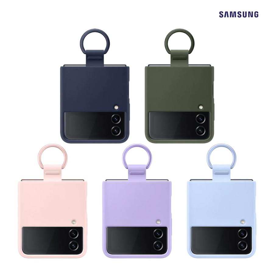 Galaxy Z Flip4 5G ケース 純正 シリコンカバー リング付 Galaxy Z Flip4 5G ケース 純正 シリコンカバー リング付