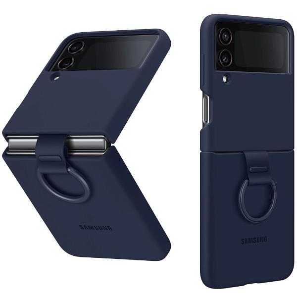 Galaxy Z Flip4 5G ケース 純正 シリコンカバー リング付 Galaxy Z Flip4 5G ケース 純正 シリコンカバー リング付