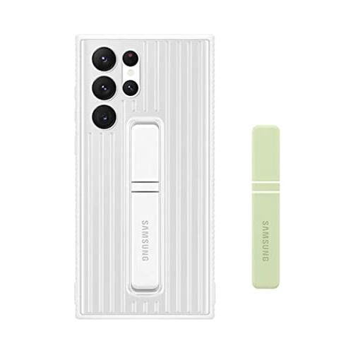 For Galaxy S22 Ultra, Protective Standing ケース ホワイト [並行 