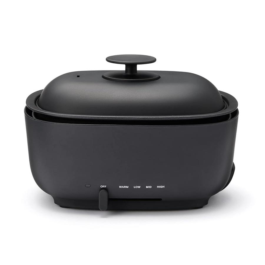 無印良品 深型ホットプレート 黒 MJ-HPFK2 LA1PJA3A : いい価格