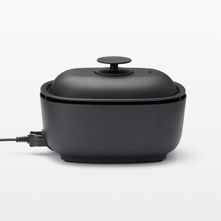 無印良品 深型ホットプレート 黒 MJ-HPFK2 LA1PJA3A : いい価格