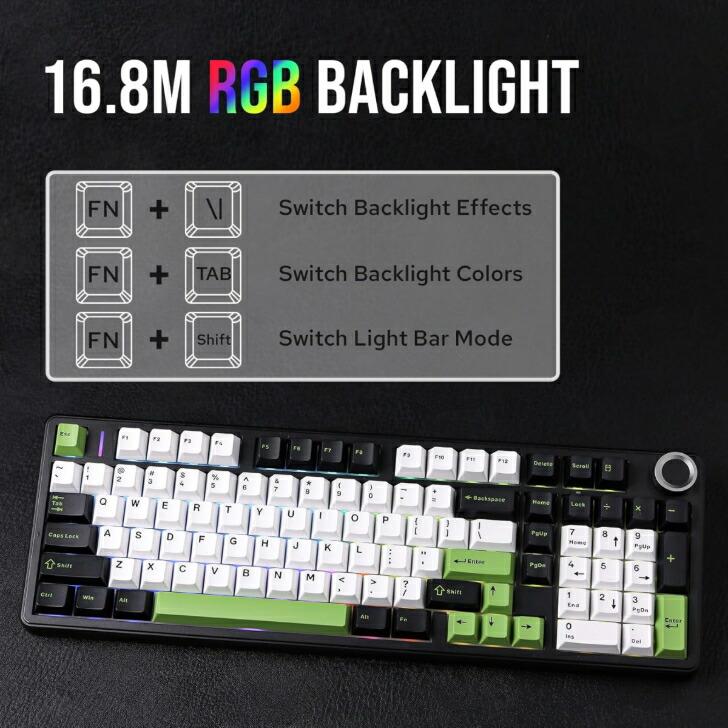 MechLands AULA F99 PRO 96% ワイヤレス メカニカルキーボード ホット