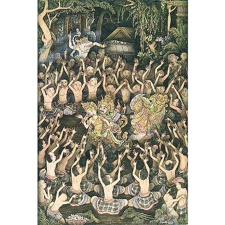 バリ絵画ケチャダンス No.101b0003 : あいランドガーデン - 通販