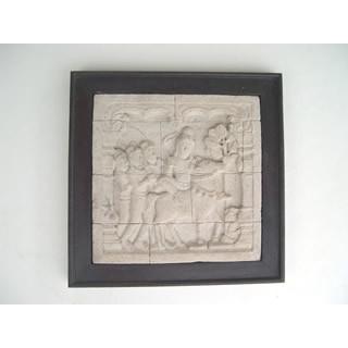 イタリア製鳥のストーンレリーフ