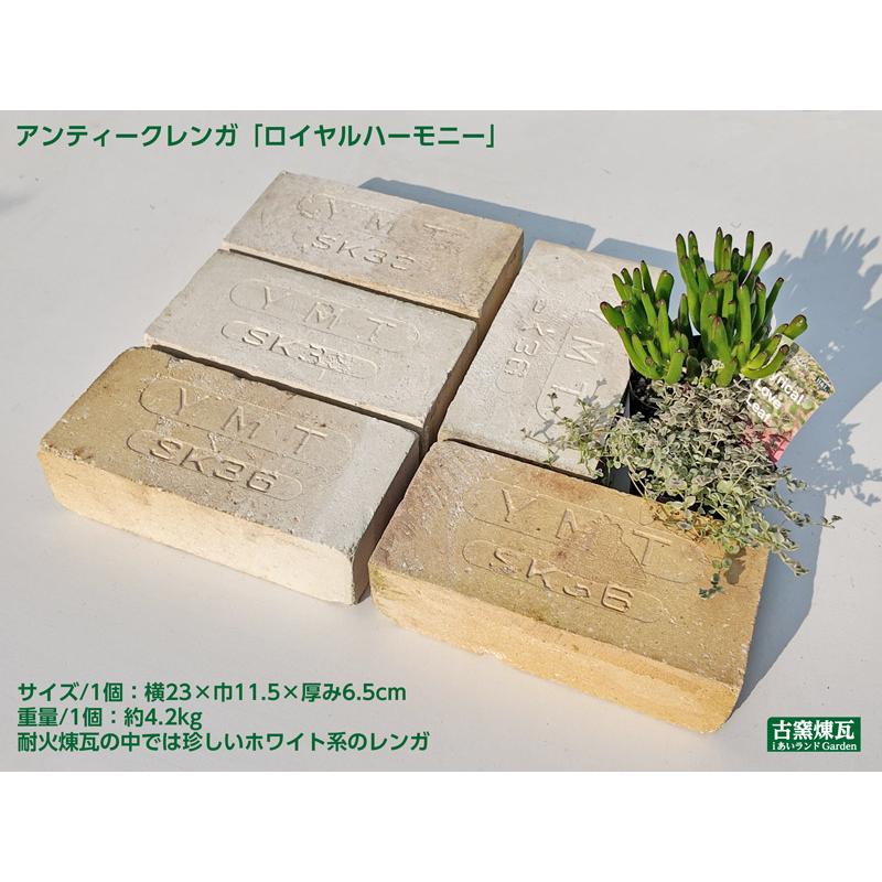 その他 古窯 耐火煉瓦 レンガ 刻印入り 約1平米32枚価格。敷きレンガ、