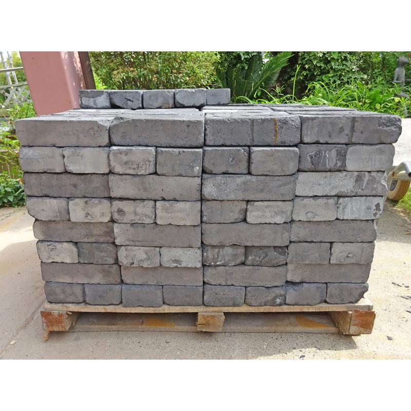 レンガ タイル ブロック アンティークレンガ いぶしブラック6個送料込