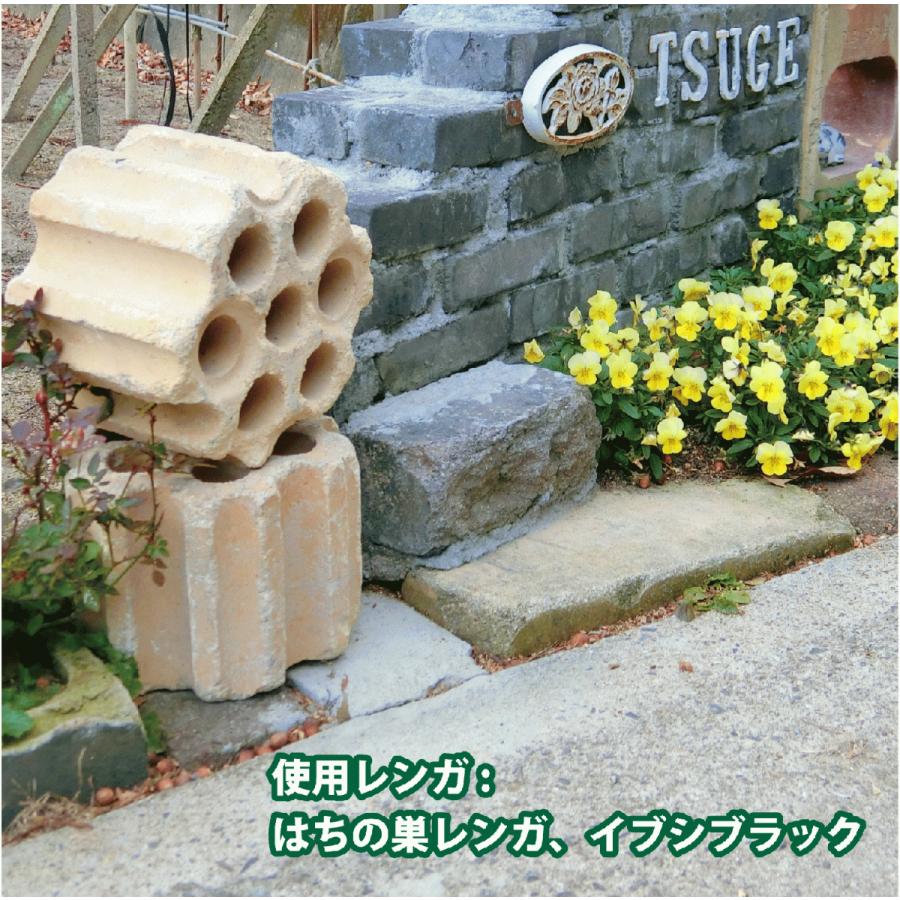 アンティークレンガ  はちの巣ハーフ 1個 送料別途 レンガ 庭 花壇 ガーデンオブジェおしゃれ めずらしい かわいい 置物 |  | 05