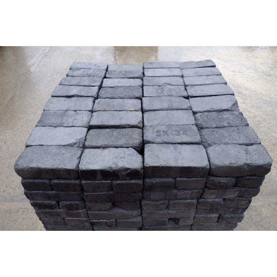 アンティークレンガ 並型レンガ「イブシ・ブラック」パレット売り(送料