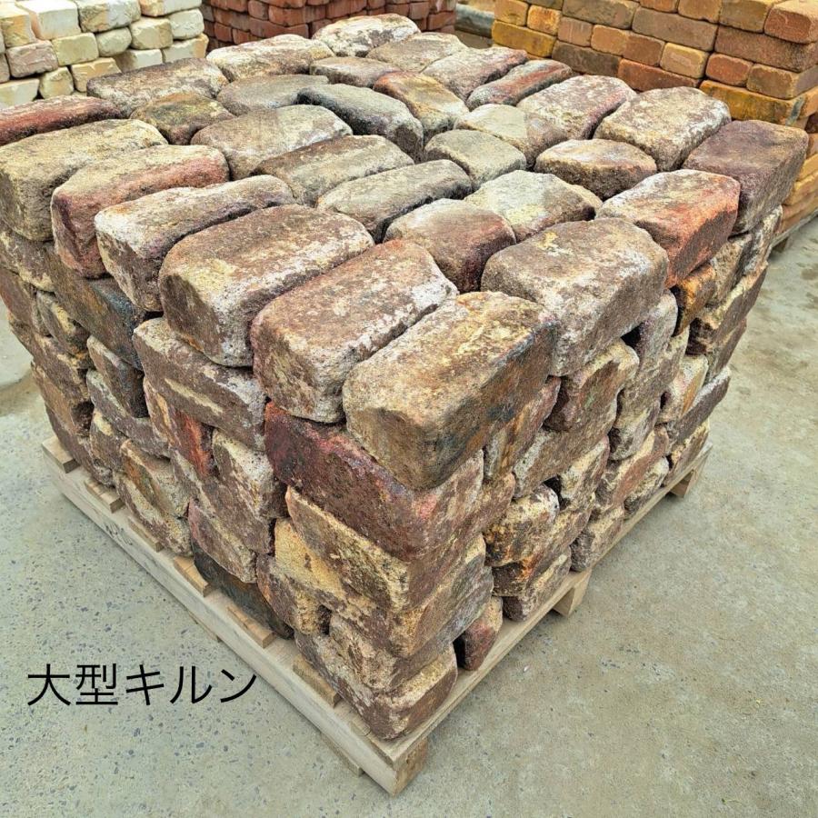 ブロック レンガ アンティークレンガ 大型 キルン 6段積み パレット 