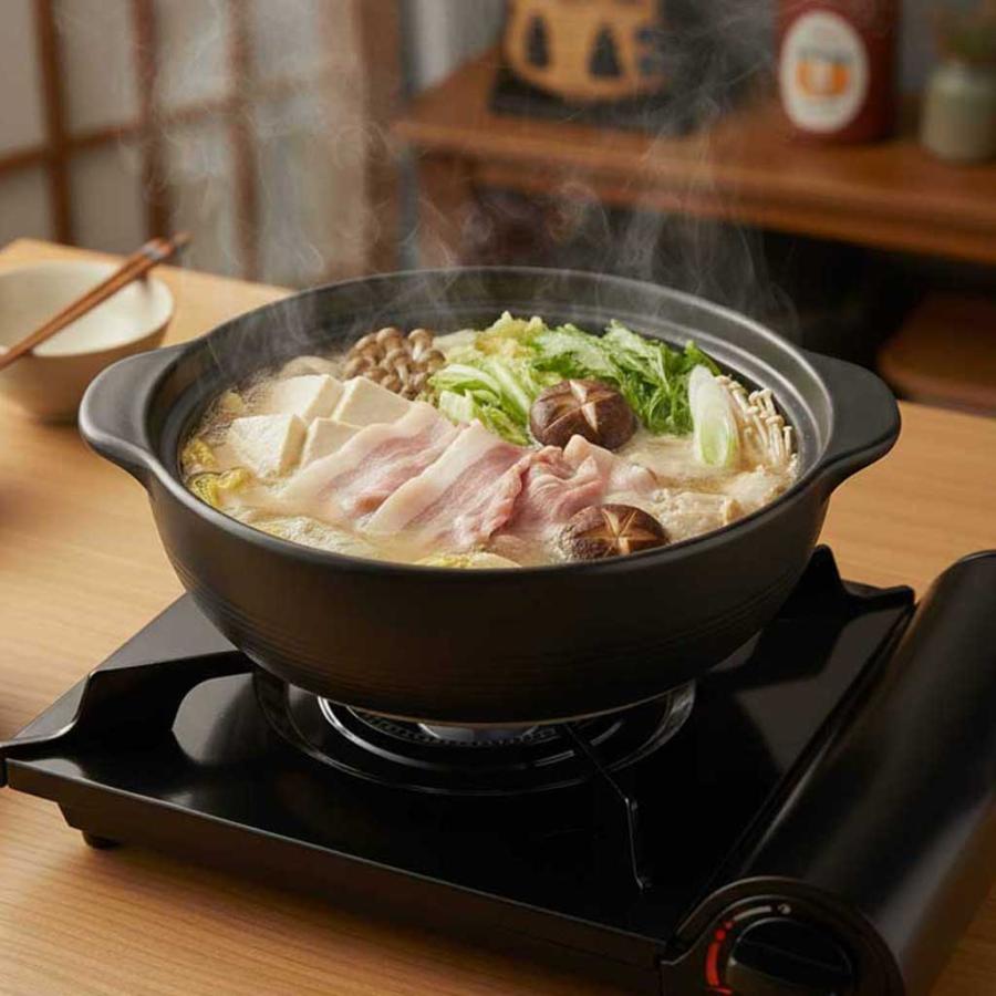 吹きこぼれにくい 深型土鍋 ガス直火専用 宴（うたげ）9号（約26cm） 4