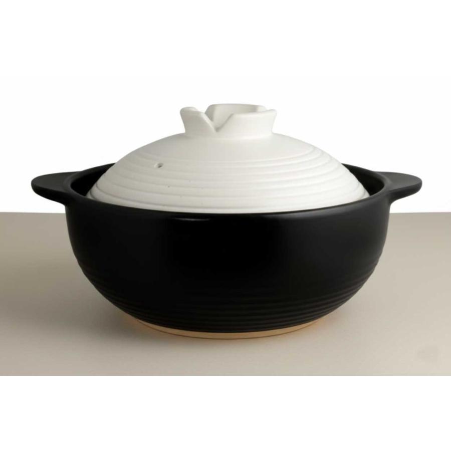 吹きこぼれにくい 深型土鍋 ガス直火専用 宴（うたげ）9号（約26cm） 4