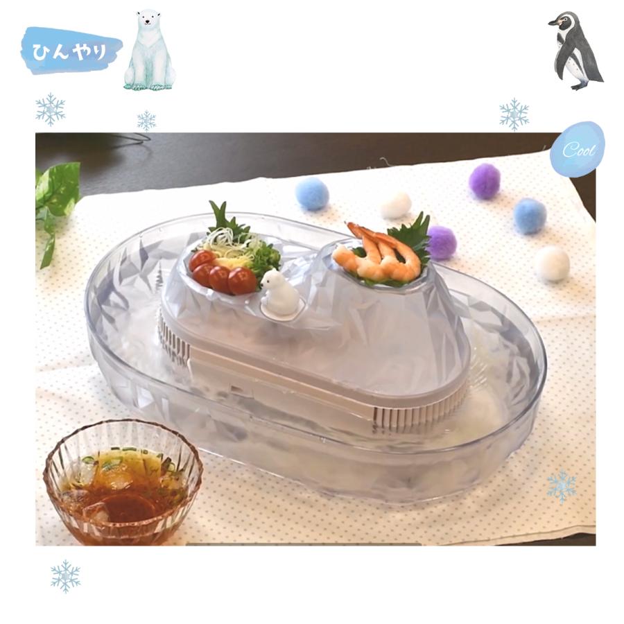流しそうめん しろくま 2〜4人用 電池式 くるくる そうめん流し器 D