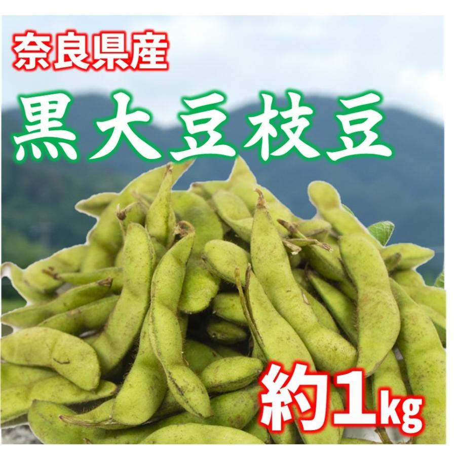 えだまめ 枝豆 奈良県産 黒大豆枝豆 1kg Belle Ile Nature Org