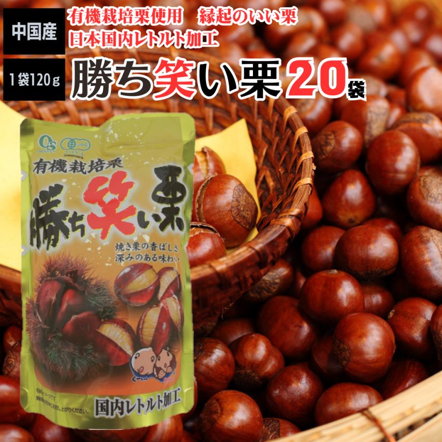 甘栗 勝ち笑い栗 120ｇ 20袋 合計2400ｇ入り | 