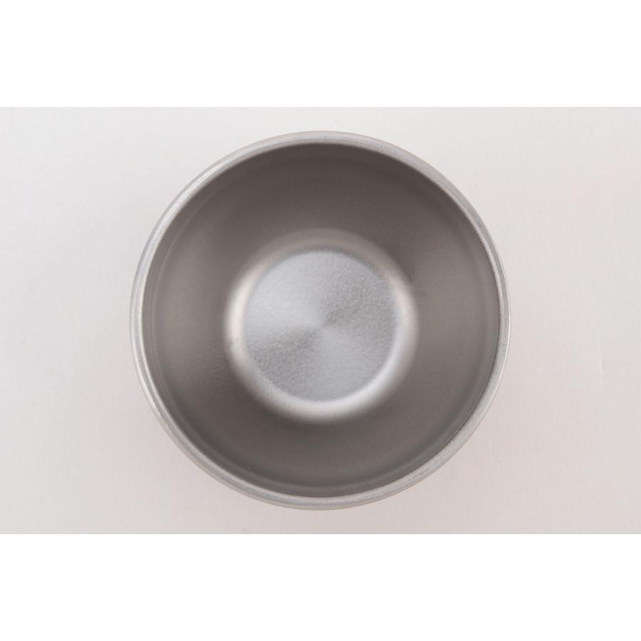 チタン 槌目 ぐい呑み 二重構造 80ml おちょこ 保冷 保温 軽量 日本製