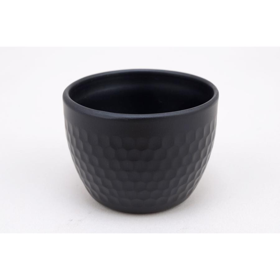 チタン 槌目 ぐい呑み ブラック 二重構造 80ml おちょこ 保冷 保温