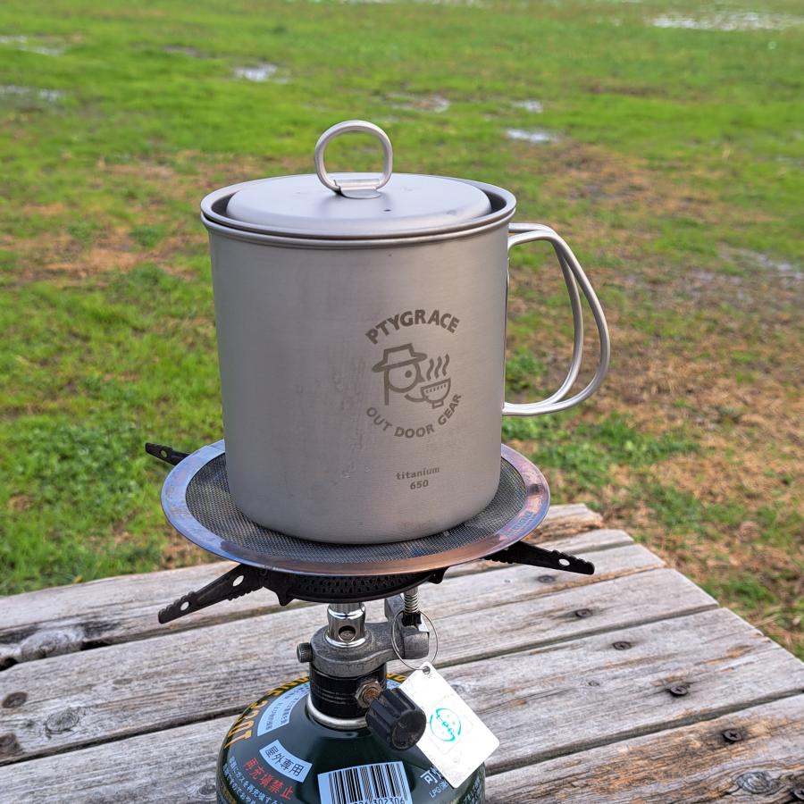 カップヌードル チタンマグ 800ml 蓋付き 中古品 カップヌードル