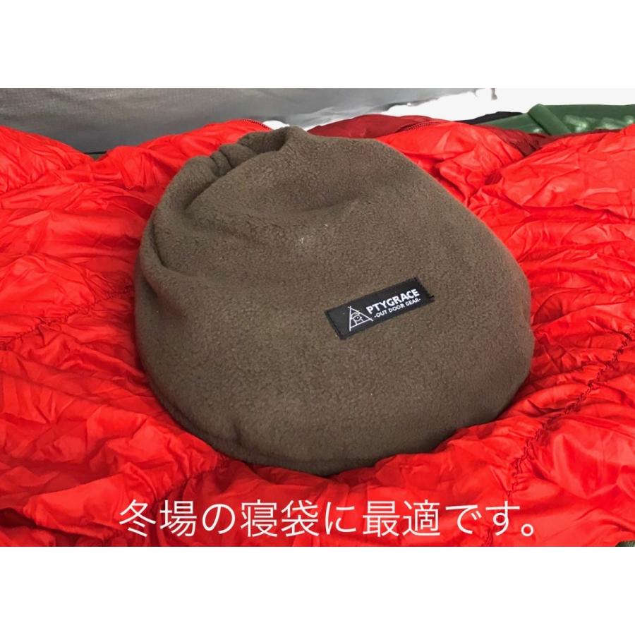 アウトドア 湯たんぽ 18-8ステンレス 巾着カバー付き カーキ PY-SL32