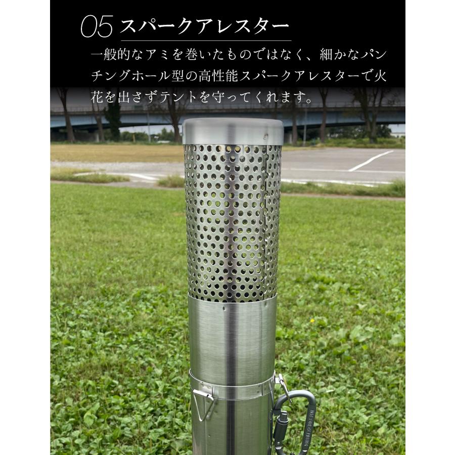 PTYGRACE ファイヤーワン 薪ストーブ専用 φ80 追加煙突セット 日本製