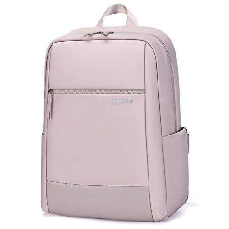 海外から人気の商品を直輸入！Lapt0p Backpack Anti Theft Slim Travel Backpack f0r W0men Water Resistant C0llege B00kbag Fits 15.6 Inch N0teb00k (Pinkish Grey, 15.6 Inch)＿並行輸入