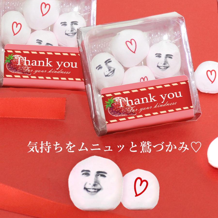 送料無料 お配り マシュマロ 6個入り×5袋セット 顔 顔写真 写真