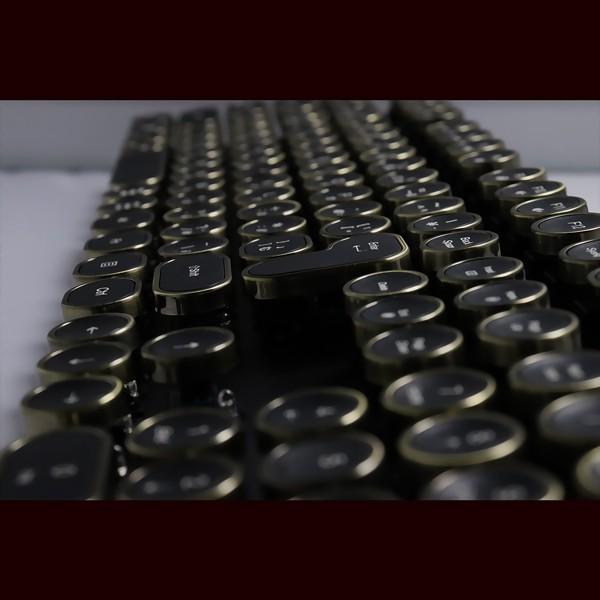 タイプライター風キーボード 有線 HKW メカニカルキーボード タイプライター風キーボード 有線 HKW メカニカルキーボード