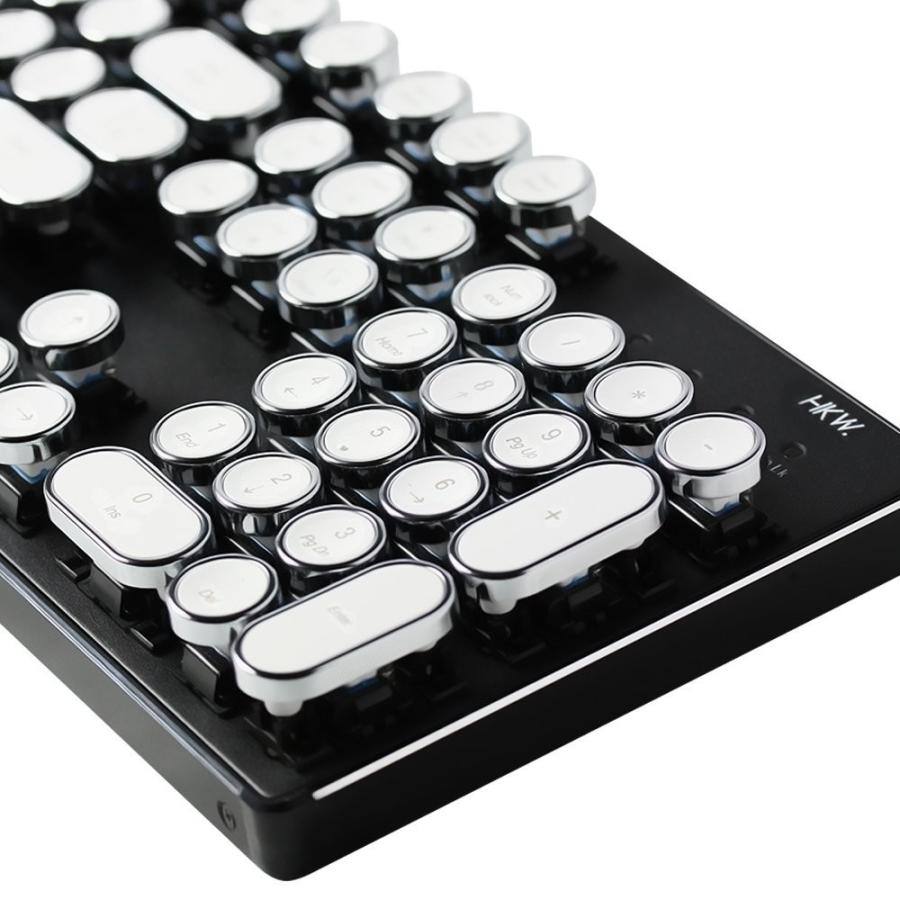 送料無料 Hkw タイプライター風メカニカルキーボード 青軸 104キー Usb有線 日本語キーボード ホワイト We Typkb Jp Wh 良値 いいね 通販 Yahoo ショッピング