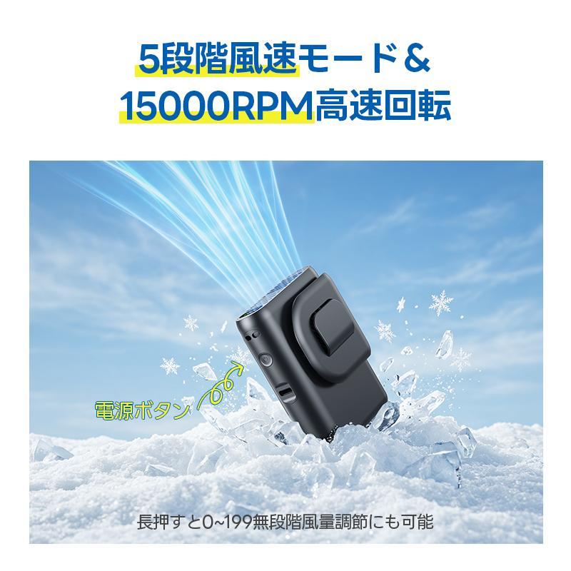 腰掛け扇風機 腰掛けファン ベルトファン 扇風機 4way 8000mAh 瞬間