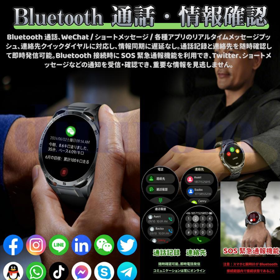スマートウォッチ 正規品 医療レベル血圧測定 ECG心電図 体温測定 通話機能付き 心拍数 血中酸素 睡眠管理 感情 疲労度測定 日本製センサー 感謝祭 母の日の画像