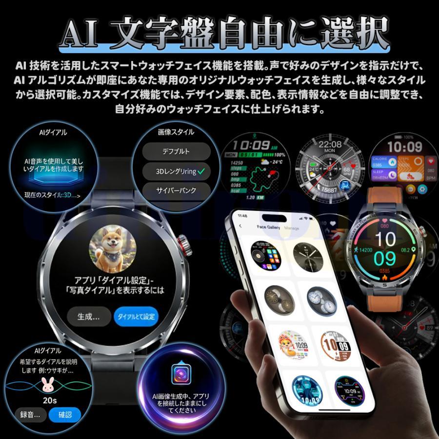 スマートウォッチ 正規品 医療レベル血圧測定 ECG心電図 体温測定 通話機能付き 心拍数 血中酸素 睡眠管理 感情 疲労度測定 日本製センサー 感謝祭 母の日の画像