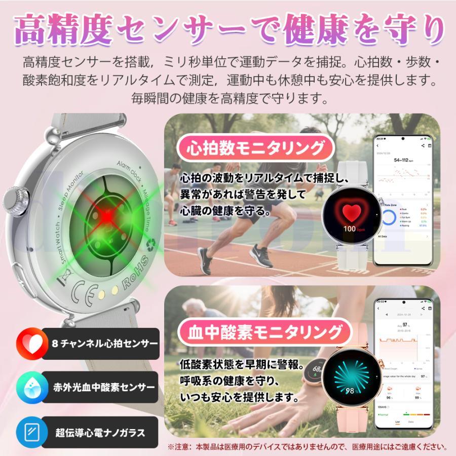 スマートウォッチ 医療レベル糖値 血圧測定 ECG心電図 通話機能 体温