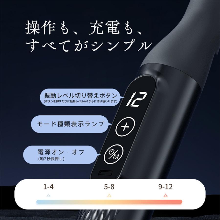 電動マッサージガン 筋膜リリースガン マッサージガン 12段階強度 5