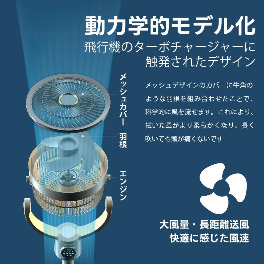 2026新製品 扇風機 サーキュレーター 3D首振り リビングファン DC