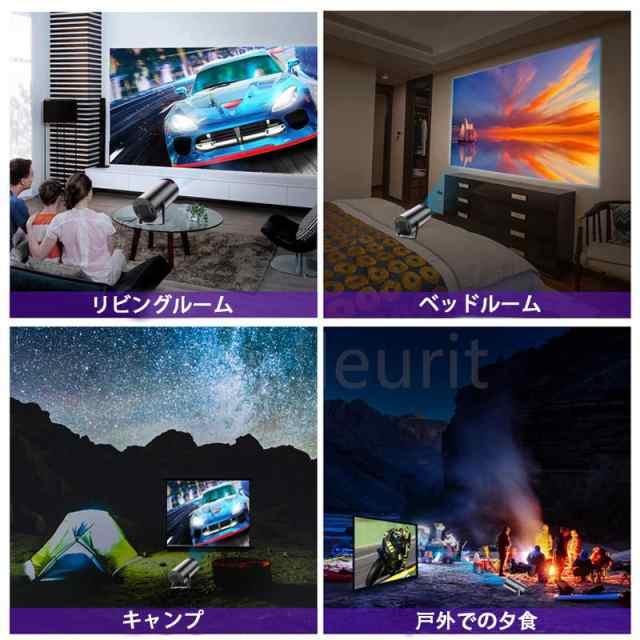 プロジェクター 小型 天井 家庭用 天井投影 youtube内蔵 高輝度 4K対応 高解像度 Bluetooth5.0 WIFI6 AndroidTV 130インチ 自動台形補正 軽量 5G プレゼント_10