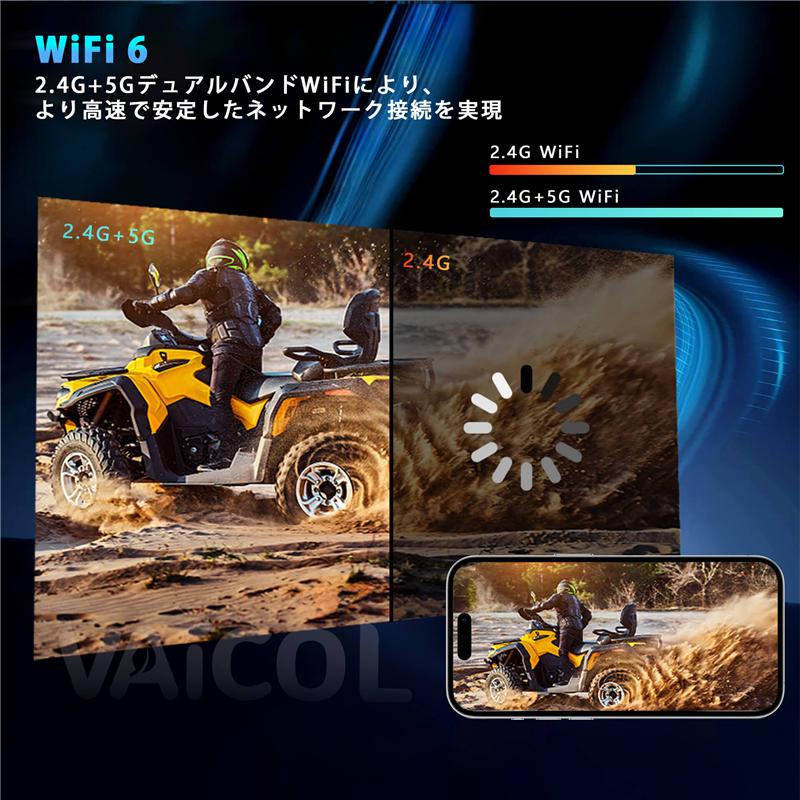 プロジェクター 小型 270°回転 Android TV搭載 1080P 4K対応 家庭用