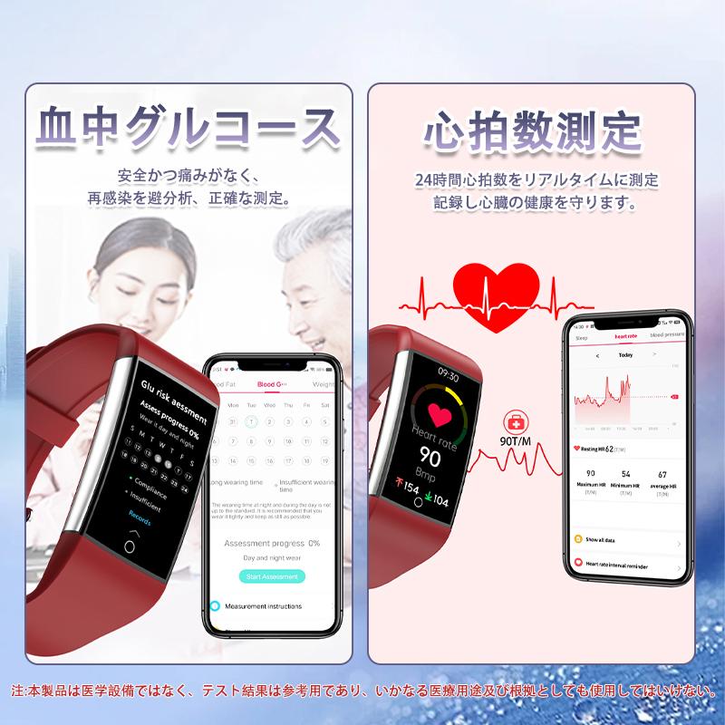 「パルス理学療法」スマートウォッチ 日本製センサー 通話機能 心電図ECG+PPG 血圧/糖測定 尿酸 血中脂質 体温測定 血中酸素 心拍数 睡眠管理 着信通知 爆買の画像