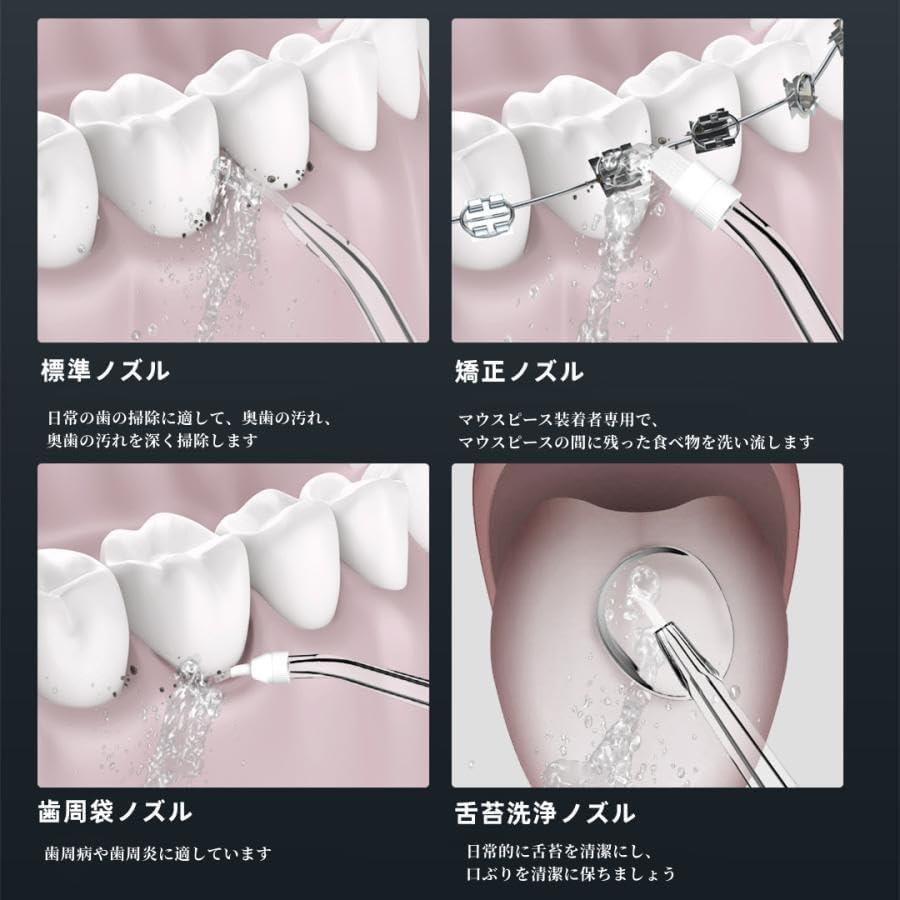 口腔洗浄器 電動歯ブラシ 歯石除去 歯石取り ヤニ取り 周波振動スケーラー 振動デンタルクリーナー 超音波 IPX7防水 電気歯洗浄機 敬老の日 ギフトの画像