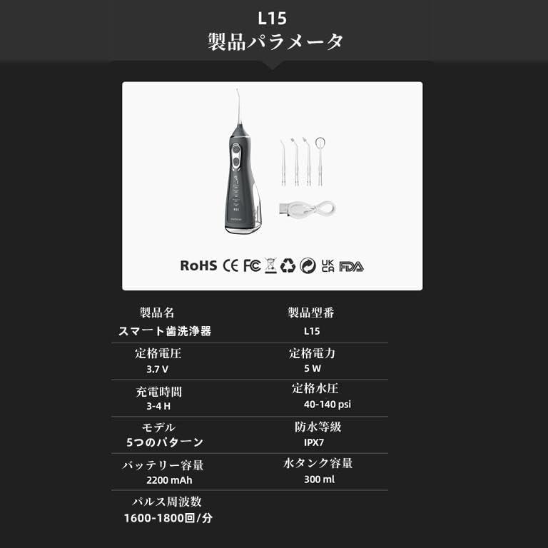 口腔洗浄器 電動歯ブラシ 歯石除去 歯石取り ヤニ取り 周波振動スケーラー 振動デンタルクリーナー 超音波 IPX7防水 電気歯洗浄機 敬老の日 ギフトの画像