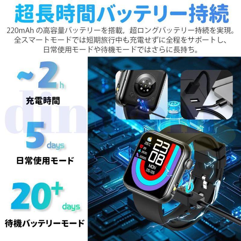 2026最新版 スマートウォッチ マイクロ健康診断 血中脂質 尿酸 通話機能付き 血圧 心拍数 体温 血中酸素 懐中電灯 SOS 睡眠管理 日本製センサー 敬老の日 爆買 | ブランド登録なし | 21
