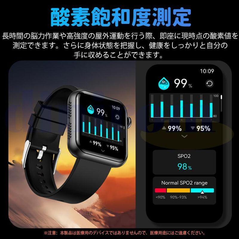 2026最新版 スマートウォッチ マイクロ健康診断 血中脂質 尿酸 通話機能付き 血圧 心拍数 体温 血中酸素 懐中電灯 SOS 睡眠管理 日本製センサー 敬老の日 爆買 | ブランド登録なし | 13