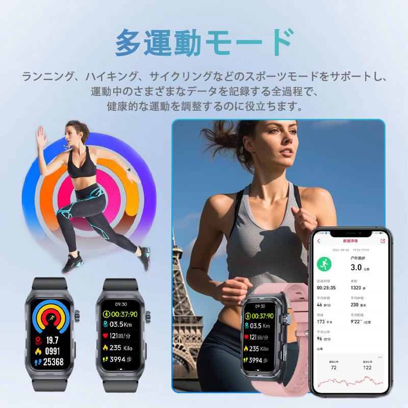 即日発送 スマートウォッチ 日本製センサー 通話機能付き 多機能測定 着信＆メッセージ通知 日本語説明書付き 多種認証済み Smart Watch プレゼント |  | 16