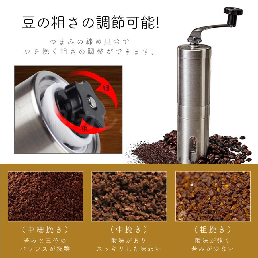 手挽きコーヒーミル 粗さ調節可能 Amazon | コーヒーミル 手挽きコーヒーグラインダー 珈琲ミル 粗さ調整
