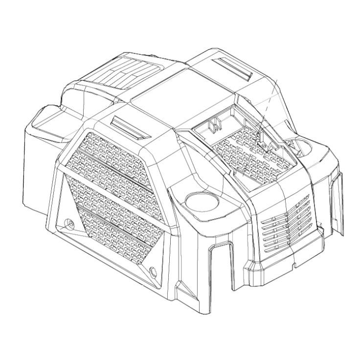 マキタ makita エアコンプレッサ AC462XLB 用 カバー マキタ makita エアコンプレッサ AC462XLB 用 カバー