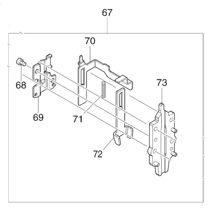 マキタ makita 18V 充電式タッカ ST421DZK 用 ドライバガイド