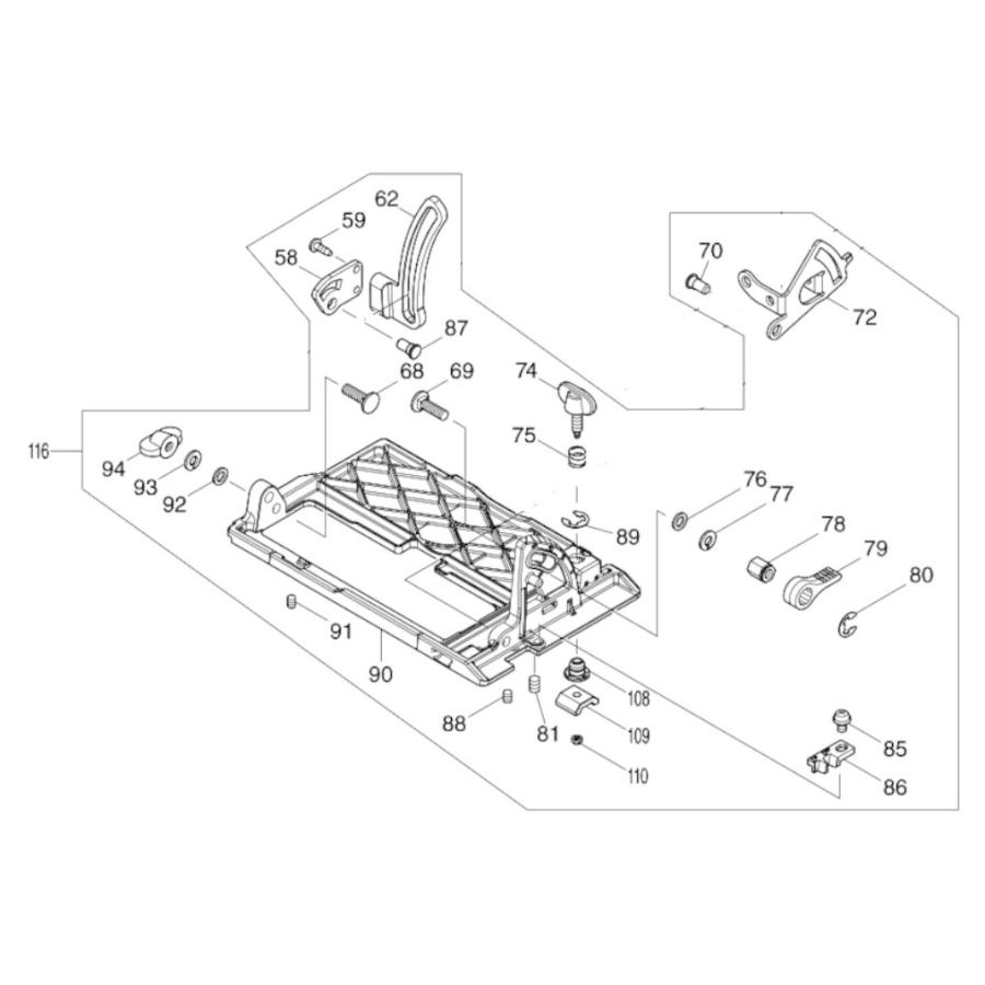 マキタ makita 18V 125mm 充電式防じん マルノコ KS514DRGX 用 マキタ makita 18V 125mm 充電式防じん マルノコ KS514DRGX 用