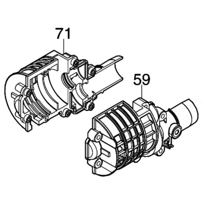 マキタ makita 18V 充電式スプリットモータ MUX19DZ 用 モータ