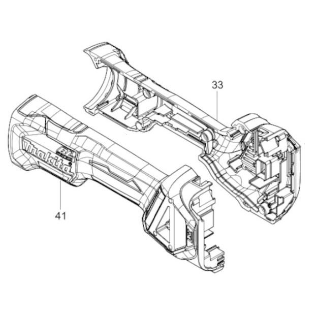 マキタ makita 100mm ディスクグラインダ GA418DRGX 用 モータ マキタ makita 100mm ディスクグラインダ GA418DRGX 用 モータ