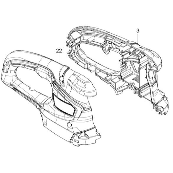 マキタ makita 260mm 生垣バリカン MUH2651 用 ハウジングセット品