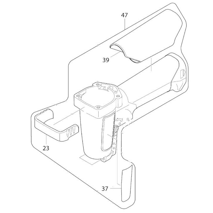 マキタ makita 軽天タッカ AT422CA 用 ハウジング セット 品 23,37,39 